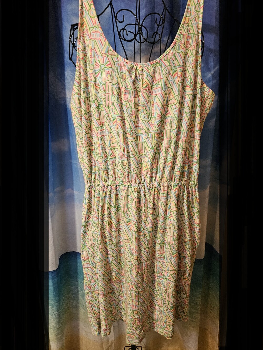Lilly Pulitzer l Sleeveless Casual Summer Dress in Pastel Multi-Color - Picture 6 of 9